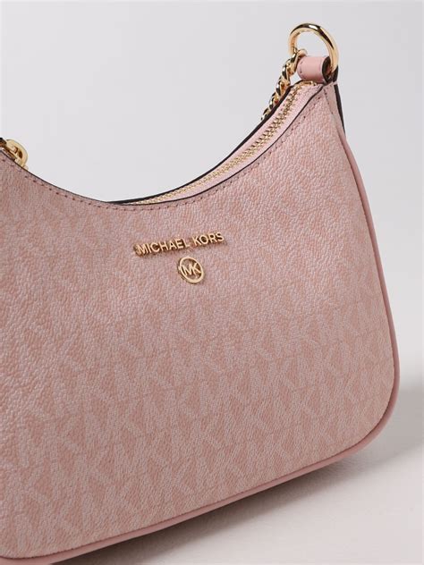 michael kors women's shoulder bag pink pink|michael kors flat shoulder handbags.